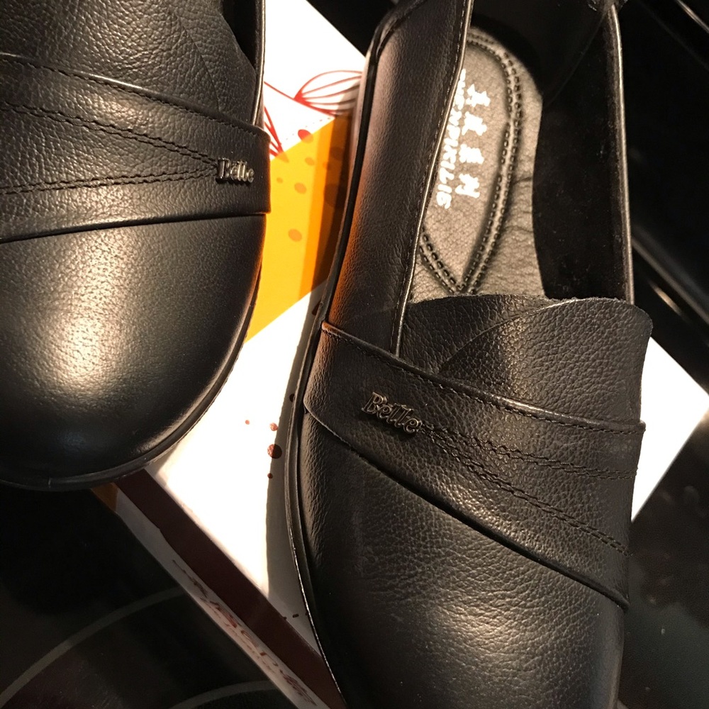 Black Slip On Loafers-Non Slip-NWT-Size 6-NWT - Picture 2 of 8